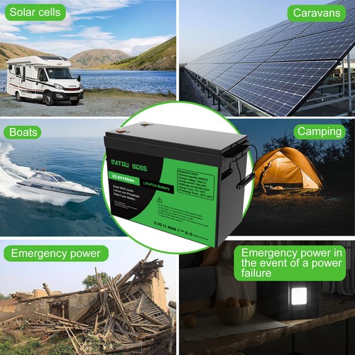 24V 100Ah Lifepo4 Lithium Battery 25.6V 10000+ Cycles Solar RV Off-grid - Picture 17 of 18
