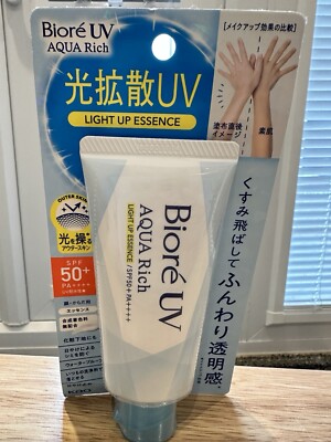 Biore UV Aqua Rich Aqua Light Up Essence SPF50+ / PA++++ 70g - UK Seller 
