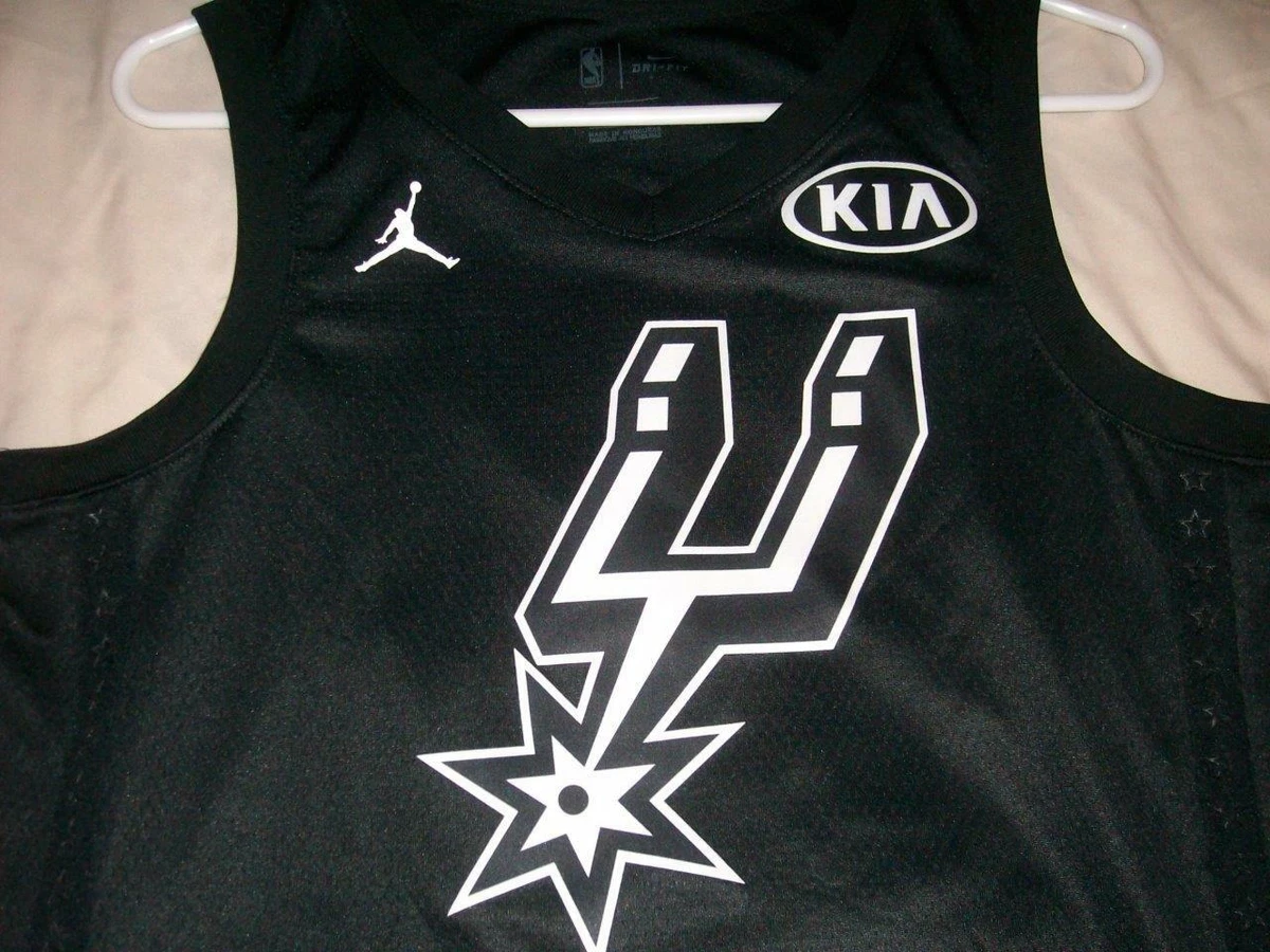 candidato En contra Injusticia Kawhi Leonard 2 San Antonio Spurs NBA All Star Game Black Jersey Men&#039;s  Small 40 | eBay