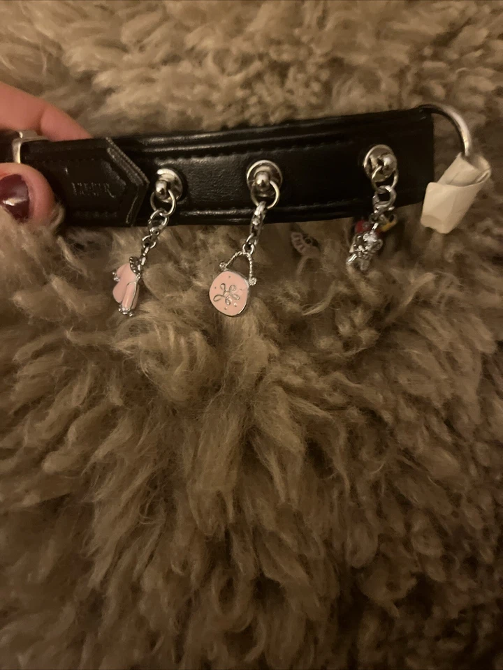 Dog Designer Collar Leather Hunter Charm Disney Small - Image 2 of 4