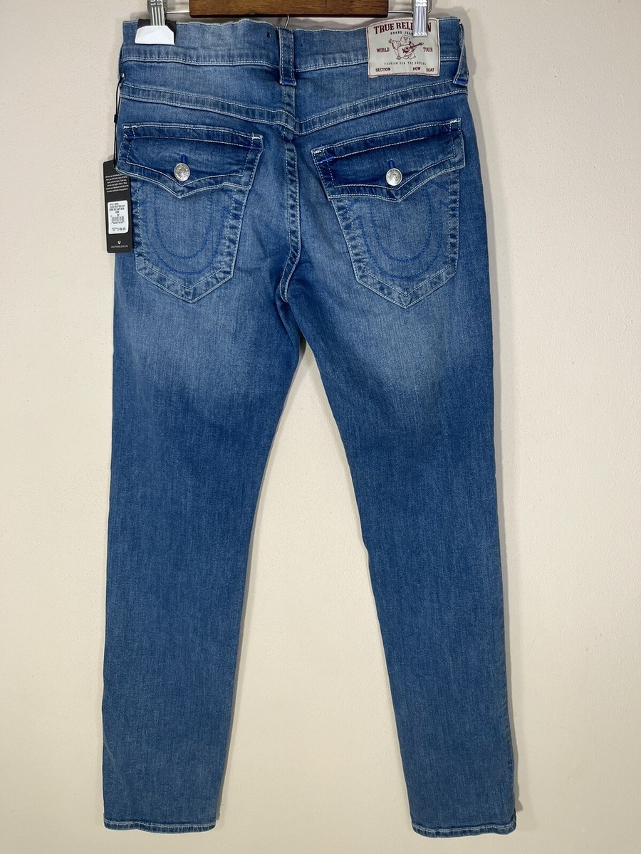 True Religion Geno SN Flap Relaxed Slim Mens Size 32 X 33 Jeans  