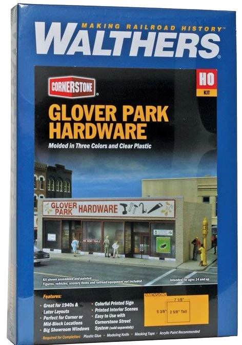 HO Scale - Glover Park Hardware "Building Kit" Walthers - 933-3465 - Image 2 of 3