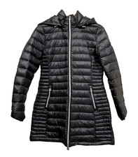 Calvin Klein Essential Light Down Coat Black Women's Small New No Tags K3