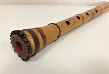 Y3901 SHAKUHACHI Bamboo Flute Tozan style signed Japanese Traditional antique