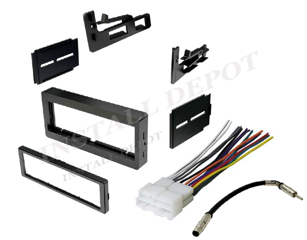 GMC CHEVY TOTAL CAR STEREO RADIO DASH INSTALL KIT + WIRE HARNESS ANTENNA ADAPTER