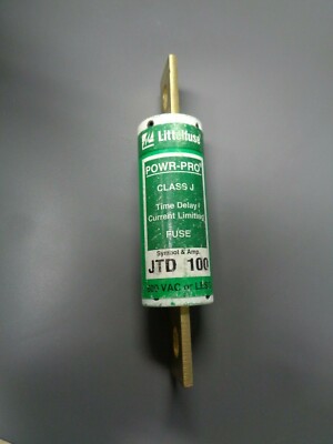 Nice Littelfuse JTD 100 Amp Fuse Time Delay LPJ-100SP 600V Class