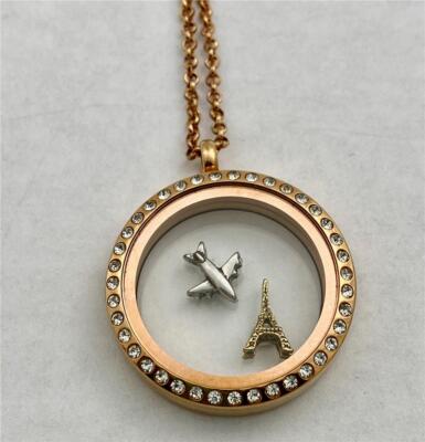 Origami Owl Locket Watch Women 38mm Gold Tone Love Heart K/Rose/Charms Bling Origami Owl | Accessories | Origami Owl Locket Watch Women  main image 4