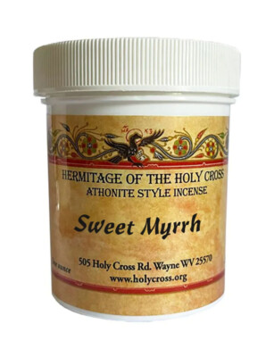 1 oz Sweet Myrrh Athonite Style Incense Resin frankincense cedar fir Orthodox