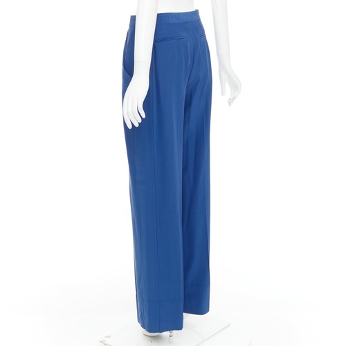OLD CELINE Phoebe Philo French blue silky half zip tapered pants FR34 XS - Picture 6 of 8