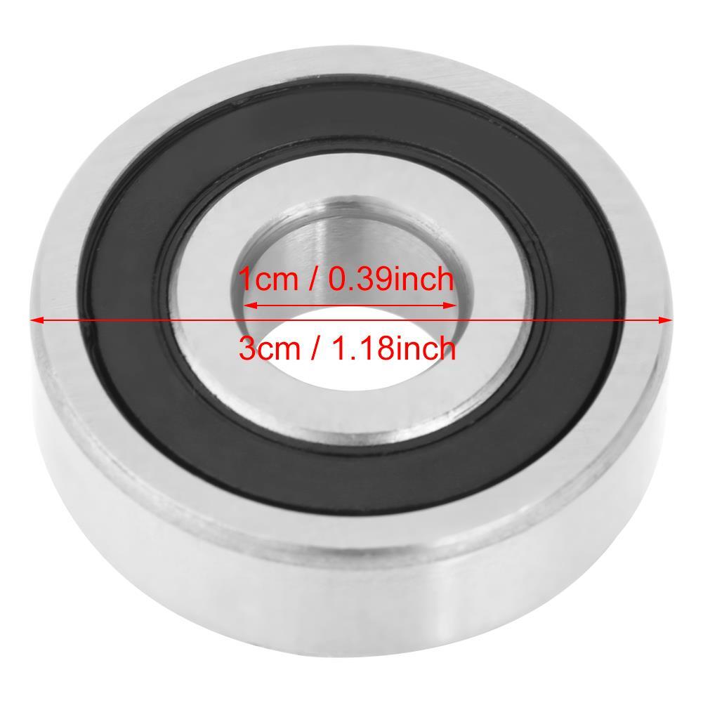 10pcs 6200 Double Rubber Sealed Deep Ball Bearings 10x30x9mm Steel