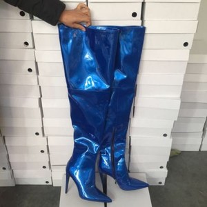 thigh high leather boots plus size