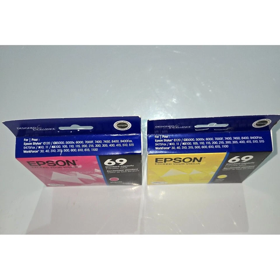 Epson 68 Yellow And Magenta printer ink cartridges - Image 3 of 4
