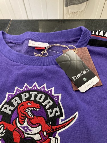 MENS NBA Mitchell & Ness TORONTO RAPTORS Pullover CREW NECK SWEATER 3XL/B NWT - Picture 3 of 5