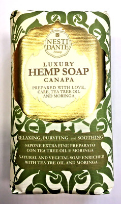 (30,-   / kg) NESTI DANTE 250g Luxury Hemp Soap Seife Hanföl Teebaumöl Moringaöl