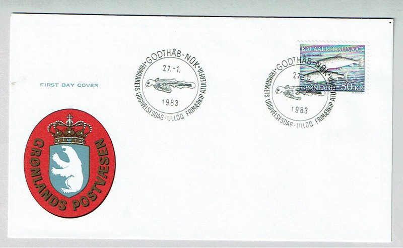 Greenland 1983 FDC 50 kr stamp