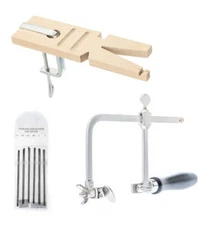 Professional Mini Jeweler's Coping Saw Set with Pin Clamp
