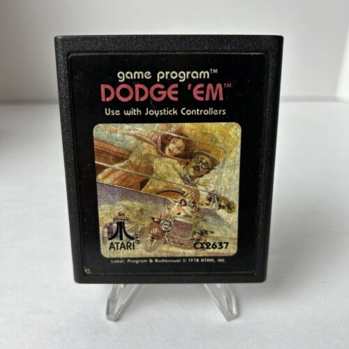 Dodge 'Em pour Atari 2600, cartouche uniquement, aucun étui, aucun manuel, testé - Photo 1/3