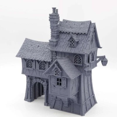 QP3D WARGAMES Fantasy Town - Oldkeep Barracks- The Frost 28mm Wargame/RPG/AOS/LOTR/DnD Terrain