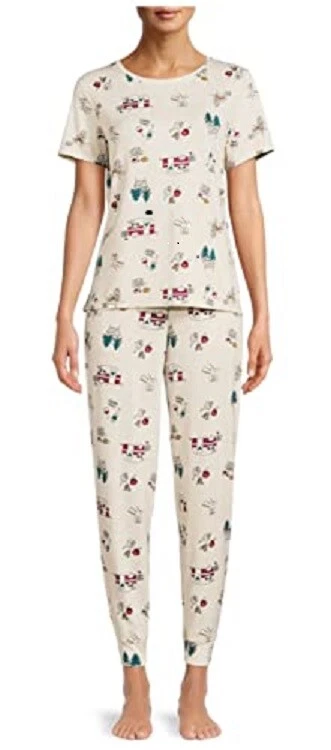 Ladies Pajama Set Camping Beige Size XL New
Opens in a new window or tab