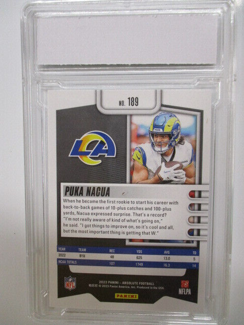 2023 Panini Absolute - Rookies Puka Nacua #189 (RC) for sale
