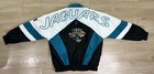 Jacksonville Jaguars NFL Pro Player Vtg Script Jacket Sweatshirt Windbreaker Med