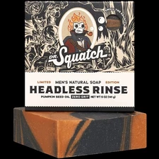Dr Squatch Headless Rinse Halloween Limited Edition All Natural Bar Soap 5oz