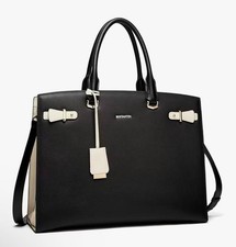 BOSTANTEN Briefcase for Women 15.6 inch Leather Laptop Bag Vintage Slim Lawyer B