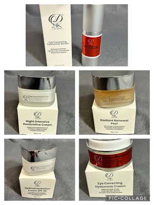 D24K Skincare Set Unisex Anti Aging Creams Serum Gel Full Size Gold Infused