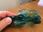 Fenton Art Glass Secret Slipper Sea Mist Green (?) 2931 SL, Hand Painted, signed — photo 7