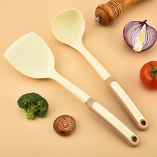 Spatule et cuillère à soupe en silicone résistant à la chaleur pour cuisson