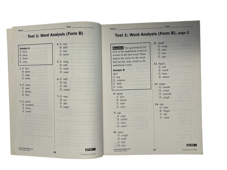 Test Practice Grade 3~Steck-Vaughn~1999 PB~Standardized Testing Wkbk    T5 10 - Image 4 of 4