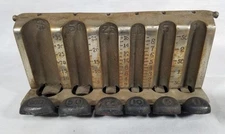 Antique money changer brass cast iron vintage coin holder
