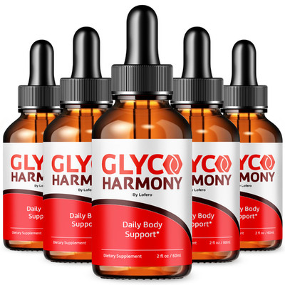 (5 Pack) Glyco Harmony Drops Support Blood Sugar GlycoHarmony Glycogen (10 oz)
