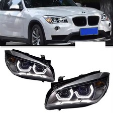 For BMW X1 E84 2011-2015 Double Lens Headlights LED Projector Front Lamps DRL