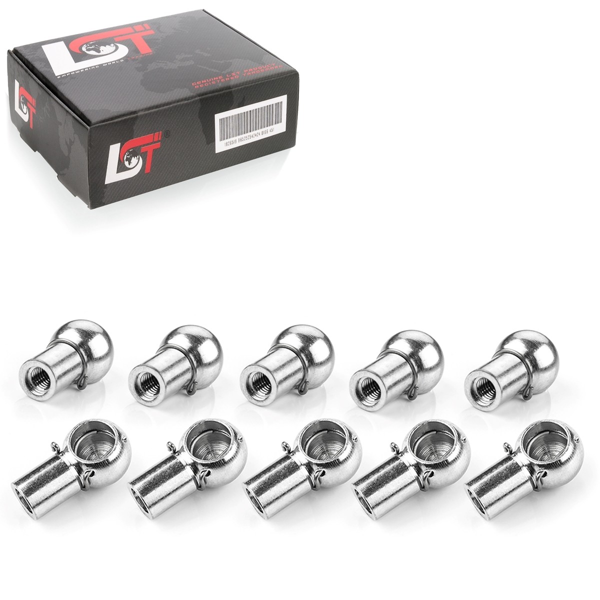 10x Ball Socket Gas Spring M8 Thread 10mm Ball Joint for PEUGEOT