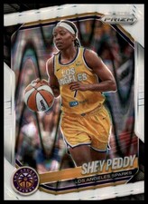 2025 Panini Prizm WNBA #136 Shey Peddy White Seismic Prizms