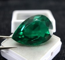 Piedra preciosa perdida corte AA ESMERALDA ZAMBIA NATURAL DE PRIMERA CALIDAD 17,25 QUILATES SIN TRATAR E2292A