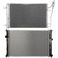 Radiator & AC Condenser Cooling Kit For 10-11 Mercury Milan 10-12 Ford Fusion