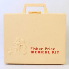 Vintage 1977 Fisher-Price Doctor Medical Kit 936  Case - Complete Set