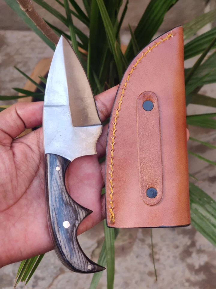 Handgefertigtes Full-Tang Skinner Messer 7" Edelstahlklinge mit exotischem Horng - Bild 4 von 4