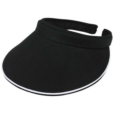 MEGA CAP Womens Clip-On Sun Visor Ladies Hat Cotton ClipOn - Tennis, Golf, Beach