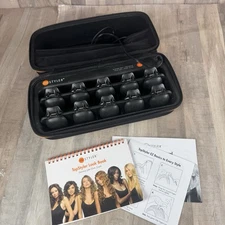 TopStyler By InStyler 20 Heated Ceramic Styling Shells Hair Curlers Heat Clips  