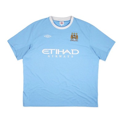 Umbro Manchester City Trikot Hellblau Weiß Vintage Retro