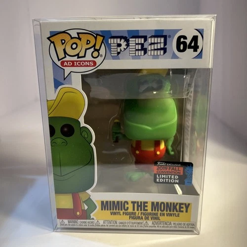 Funko POP! AD Icons! PEZ: Mimic the Monkey #64 Vinyl Figure Fall Convention.