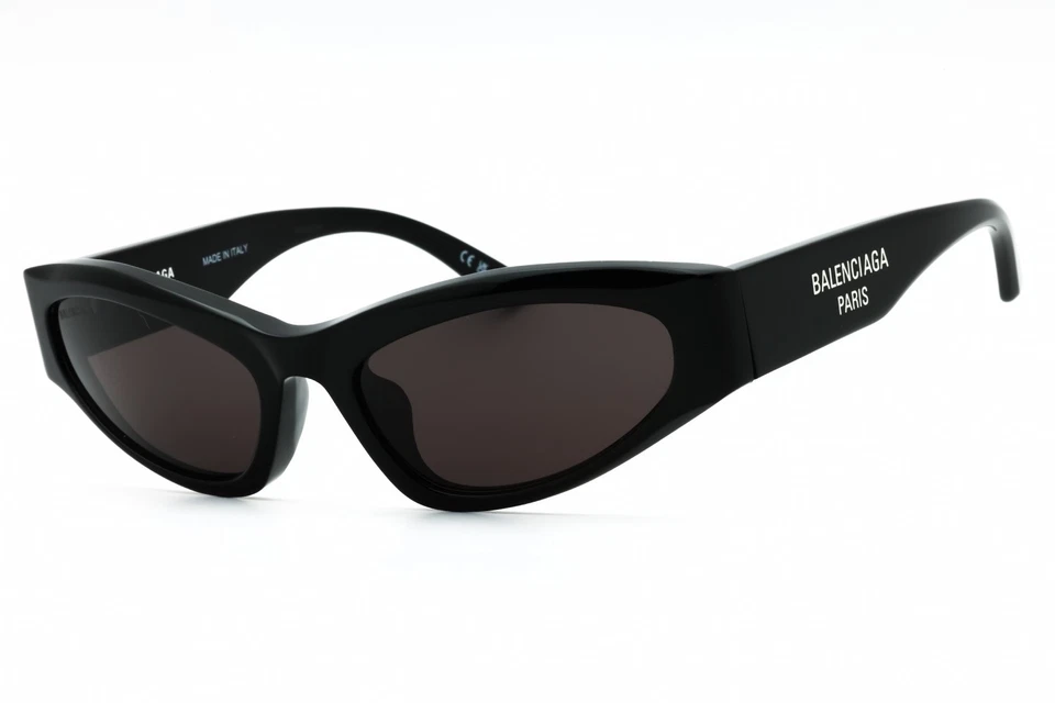 Gafas de sol BALENCIAGA BB0387S 001 marco negro lentes grises 58 mm Foto 3 de 4