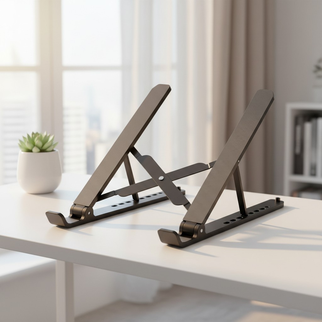 Ventilated Laptop Stand with Adjustable Height - Perfect for