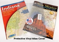 Road Atlas Cover Protector Sturdy Clear Vinyl (1 pack)