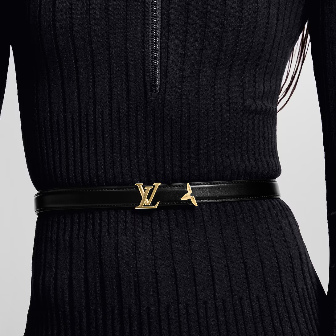 NEW Louis Vuitton Pretty LV 20mm Reversible Belt Black Beige  display picture 3