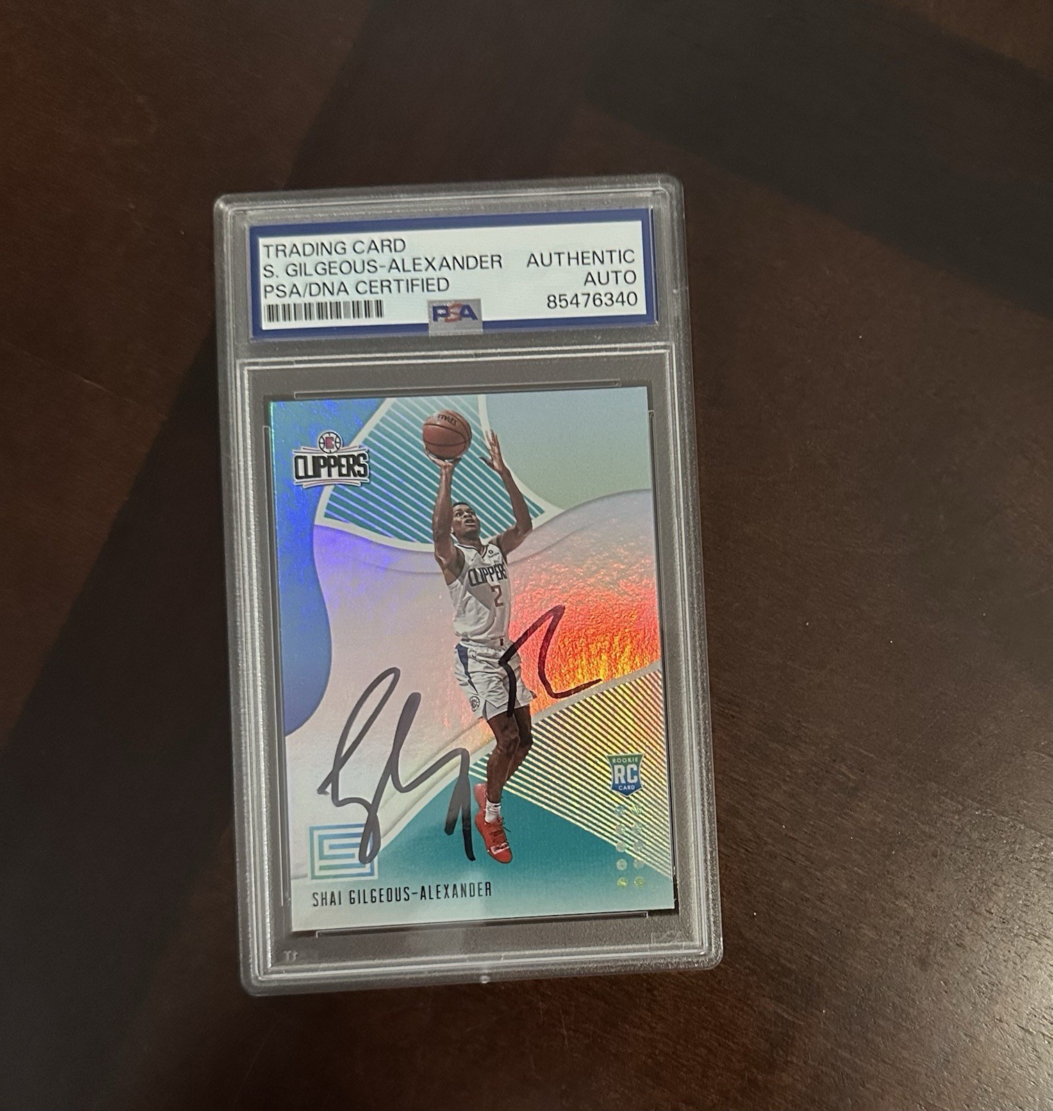2018-19 Status Shai Gilgeous-Alexander RC ROOKIE Auto PSA DNA AUTHENTIC #106 view 1