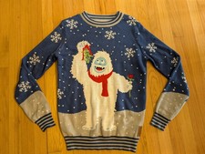 Tipsy Elves Romantic Bumble Ugly Christmas Sweater Men's Small Rudolph